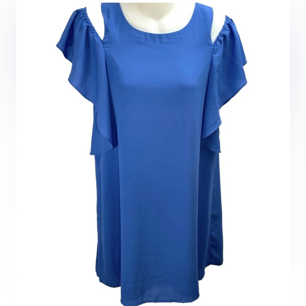 4/$25 Love Reign Periwinkle Blue Cold Shoulder Dress Sz S Bin B